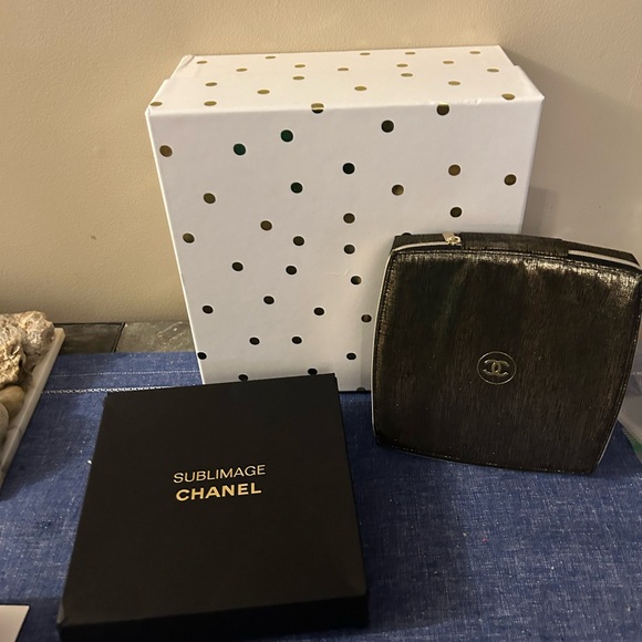 CHANEL Accessories - Chanel Sublimage Compact with Polka Dot Box